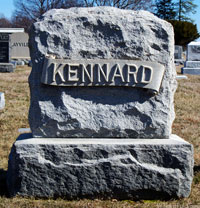 Charles Kennard's Gravestone - click to launch popup